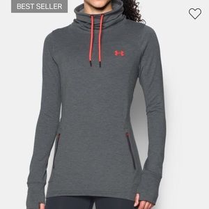 UA featherweight fleece slouchy pullover/sweatshir